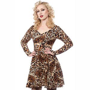 Sourpuss Leopard On the Prowl Dress S, New